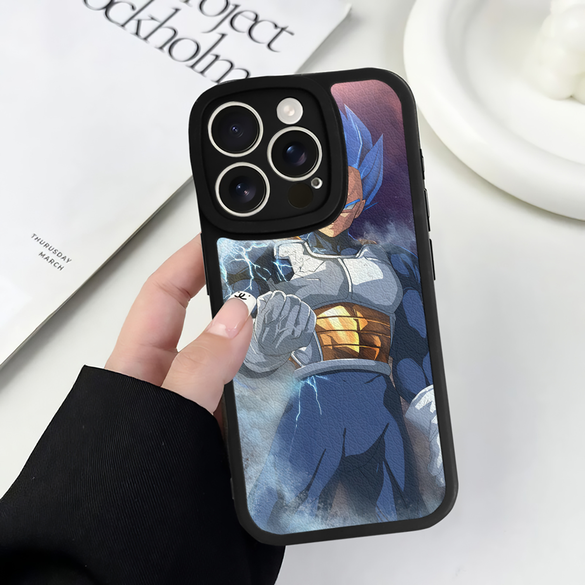 （画像用） ドラゴンボール DRAGON BALL 【iPhone 16シリーズ対応】シリコンスマホケース（レザー調） 材質：シリコン